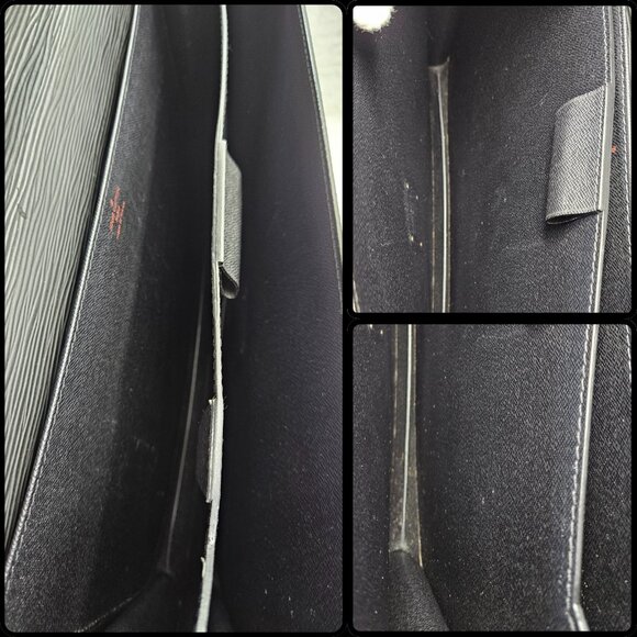 Louis Vuitton Black Epi Briefcase - Picture 15 of 17